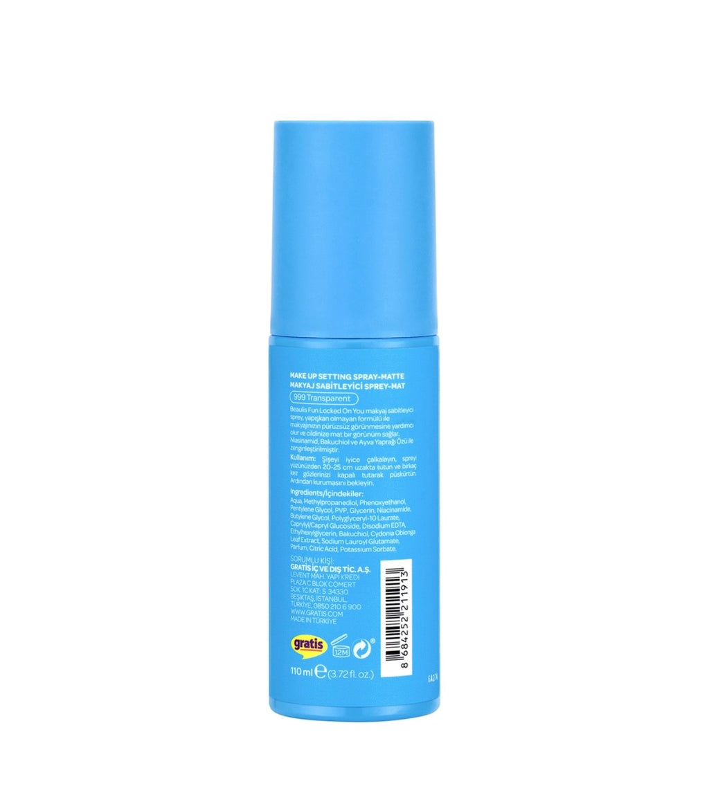 Beaulis Fun Locked On You Makeup Setting Spray Matte 110 ml