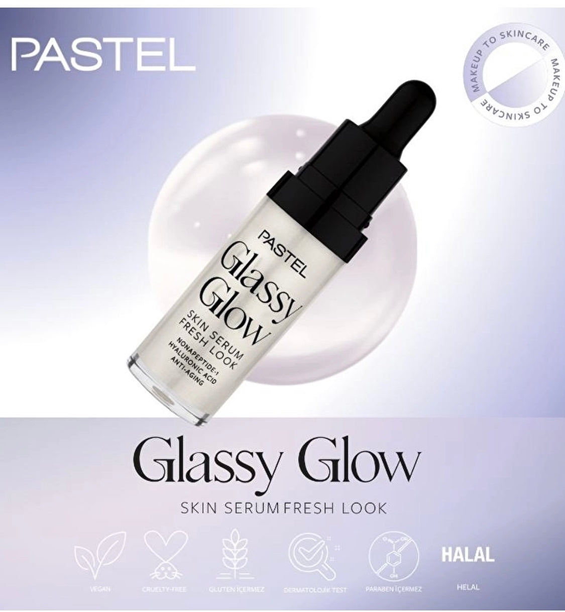 Pastel Makeup To Skincare Glassy Glow Skin Serum