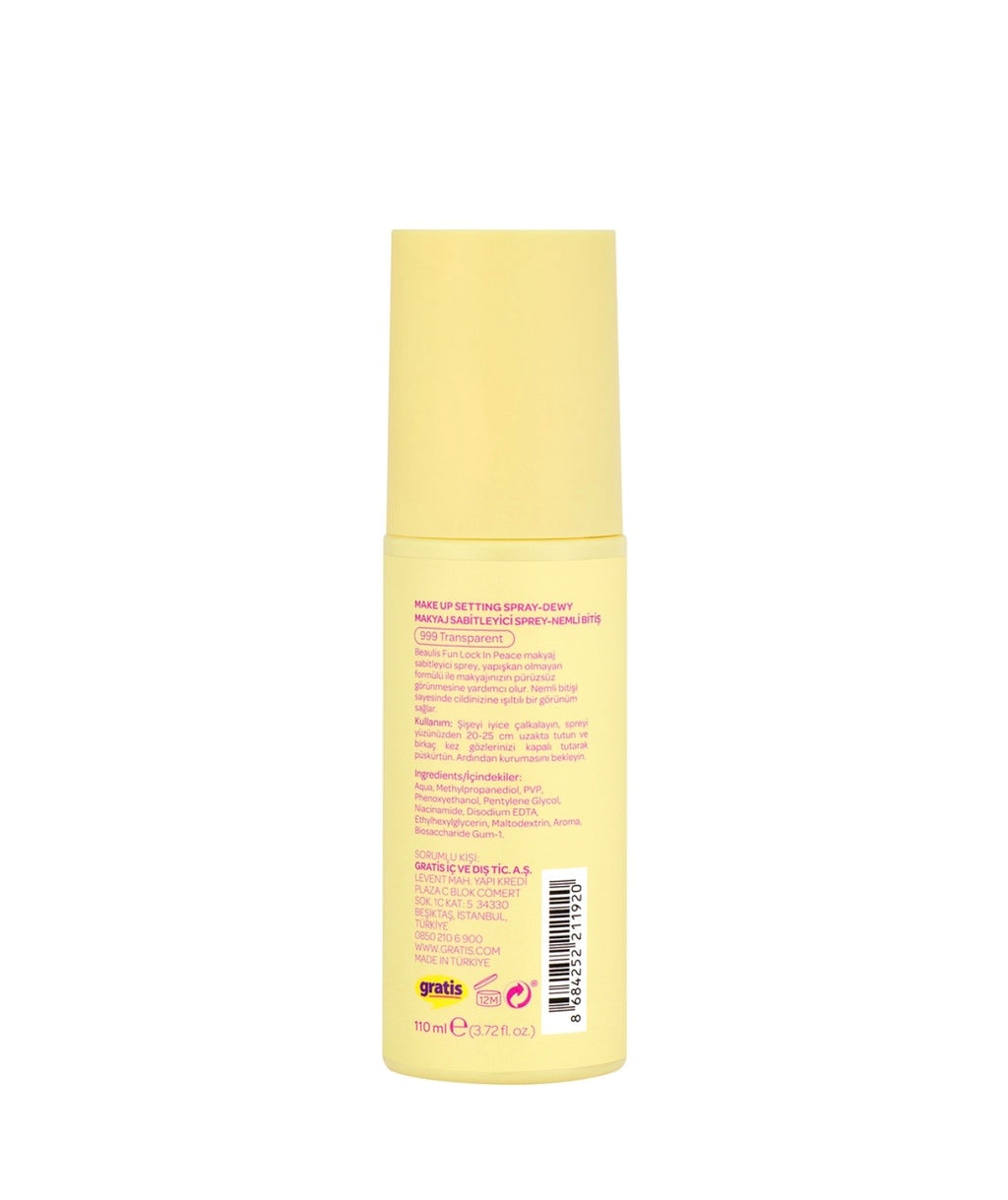 Beaulis Fun Locked In Peace Makeup Setting Spray Dewy 110 ml
