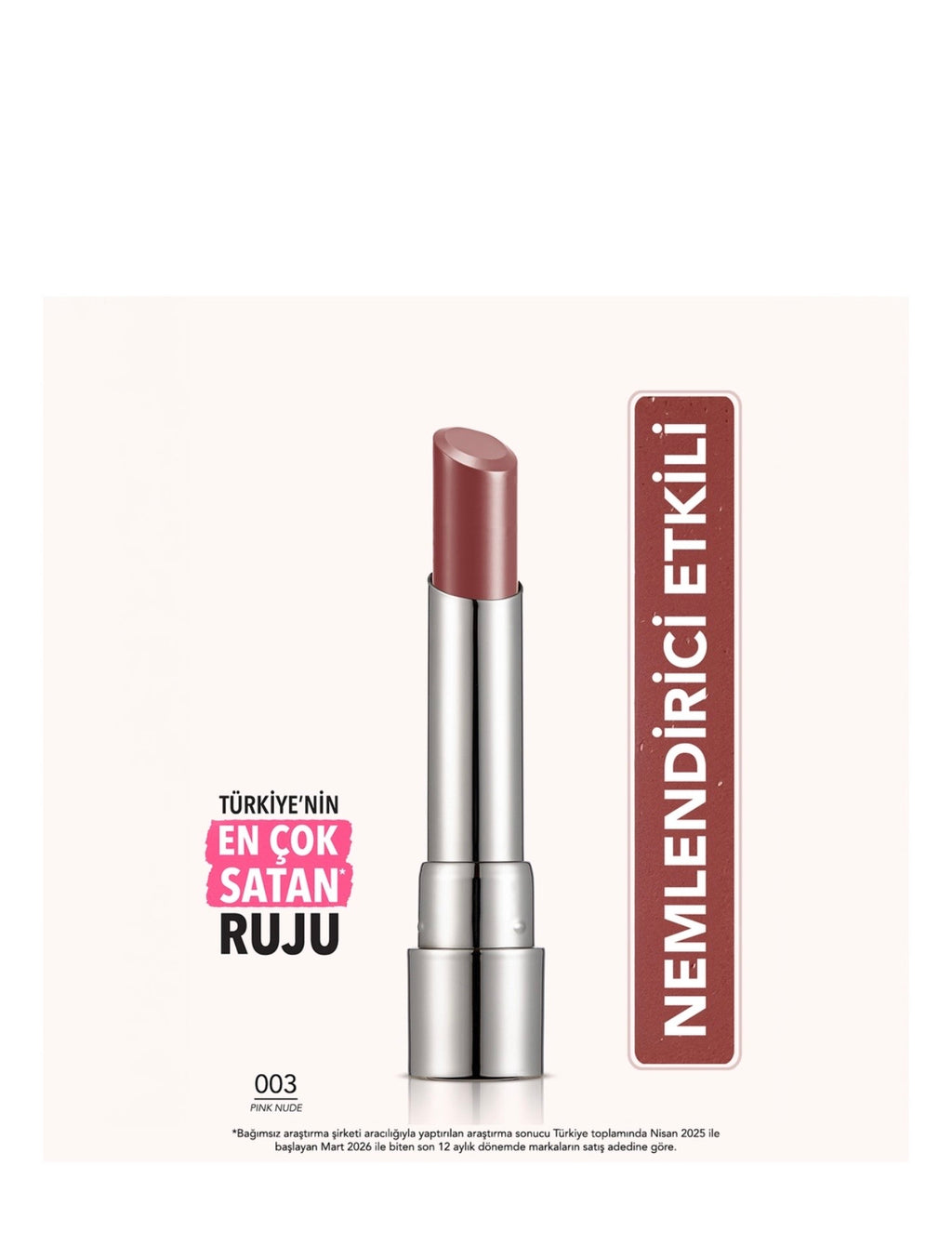 Flormar Sheer Up 003 Pinky Nude
