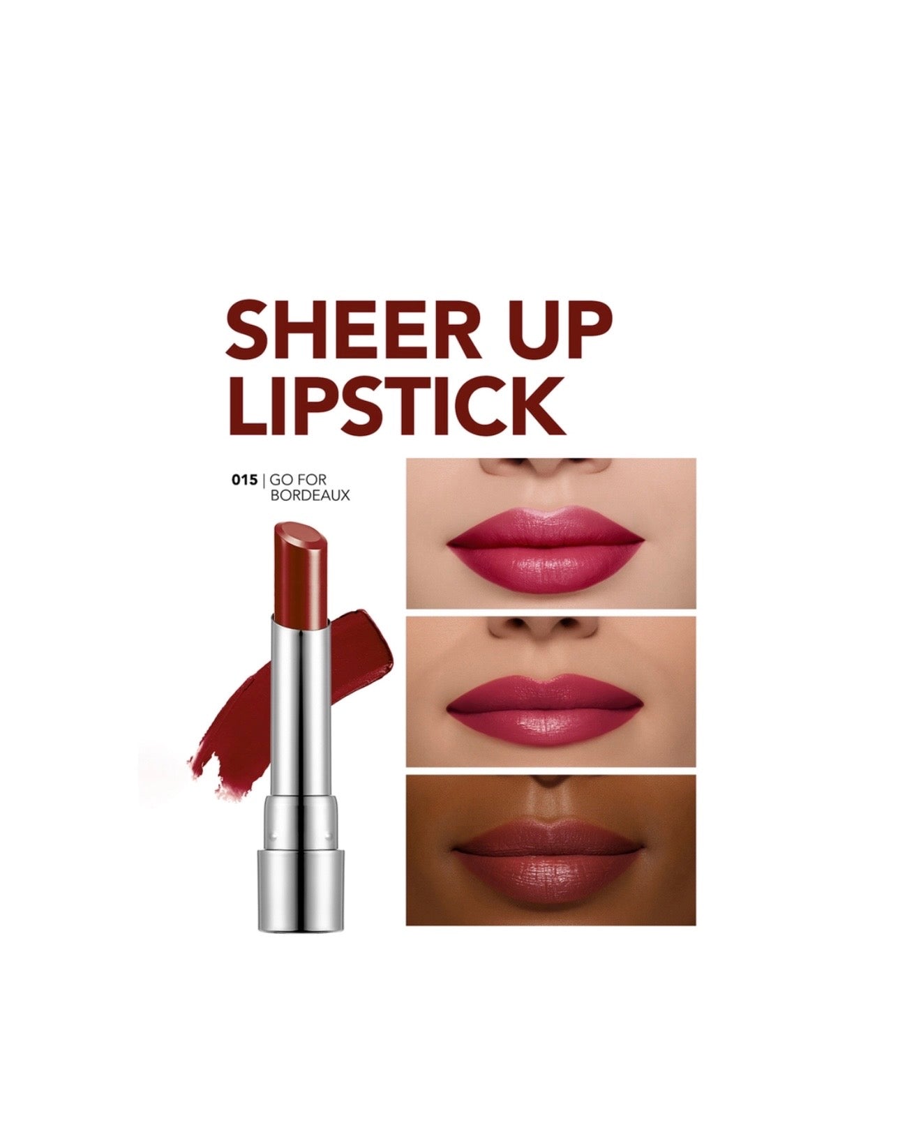 Flormar Sheer Up 015 Go For Bordeaux