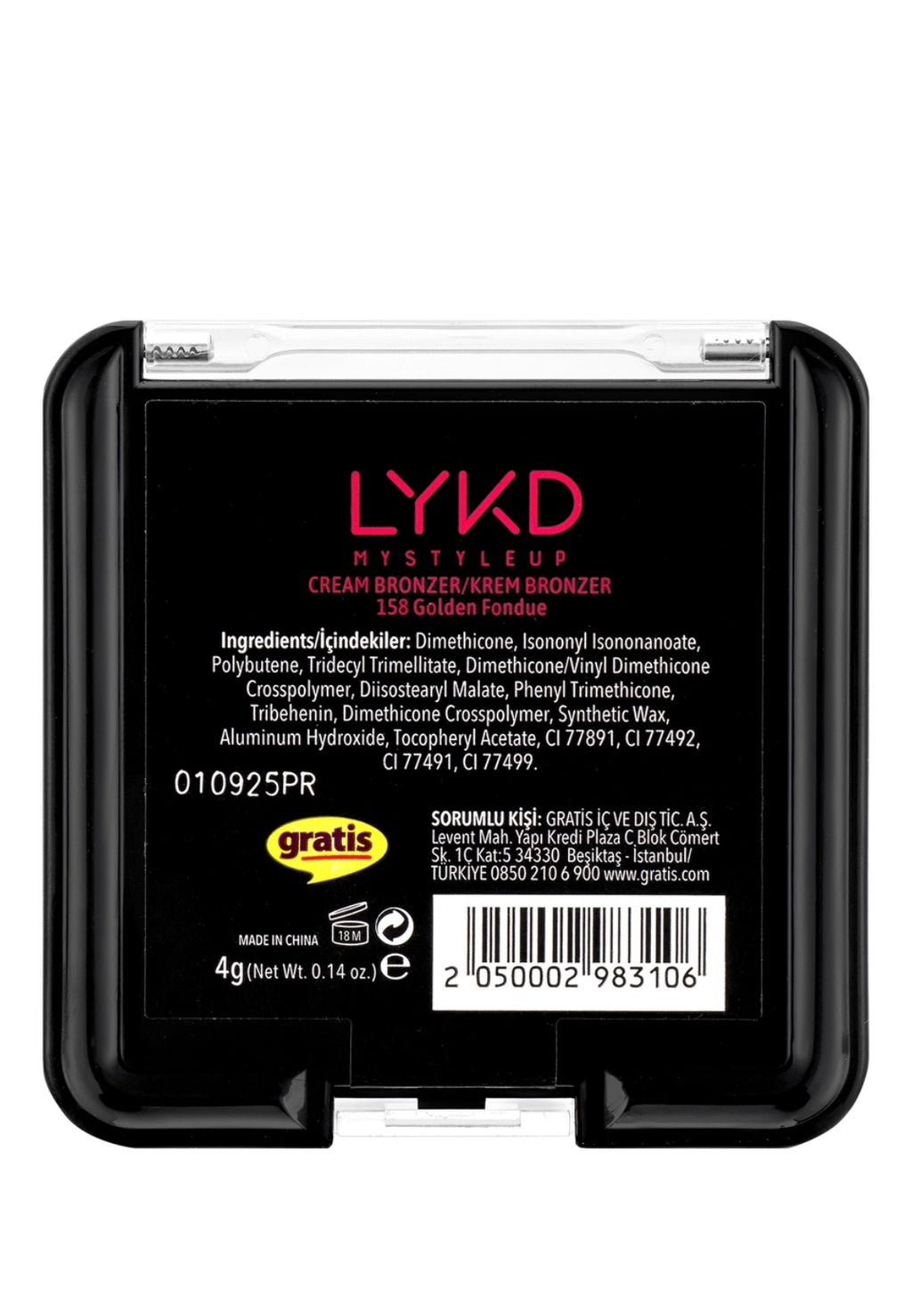 LYKD Cream Bronzer 158 Golden  Fondue