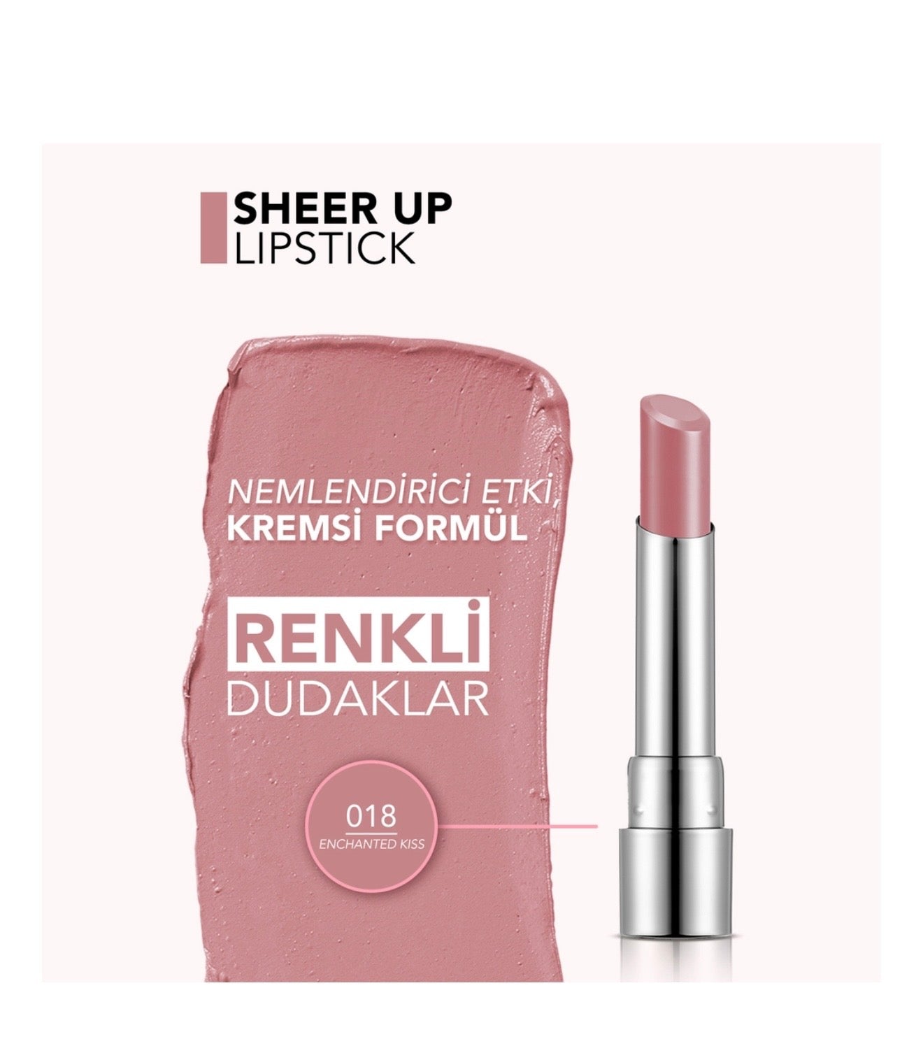 Flormar Sheer Up 018 Enchanted Kiss