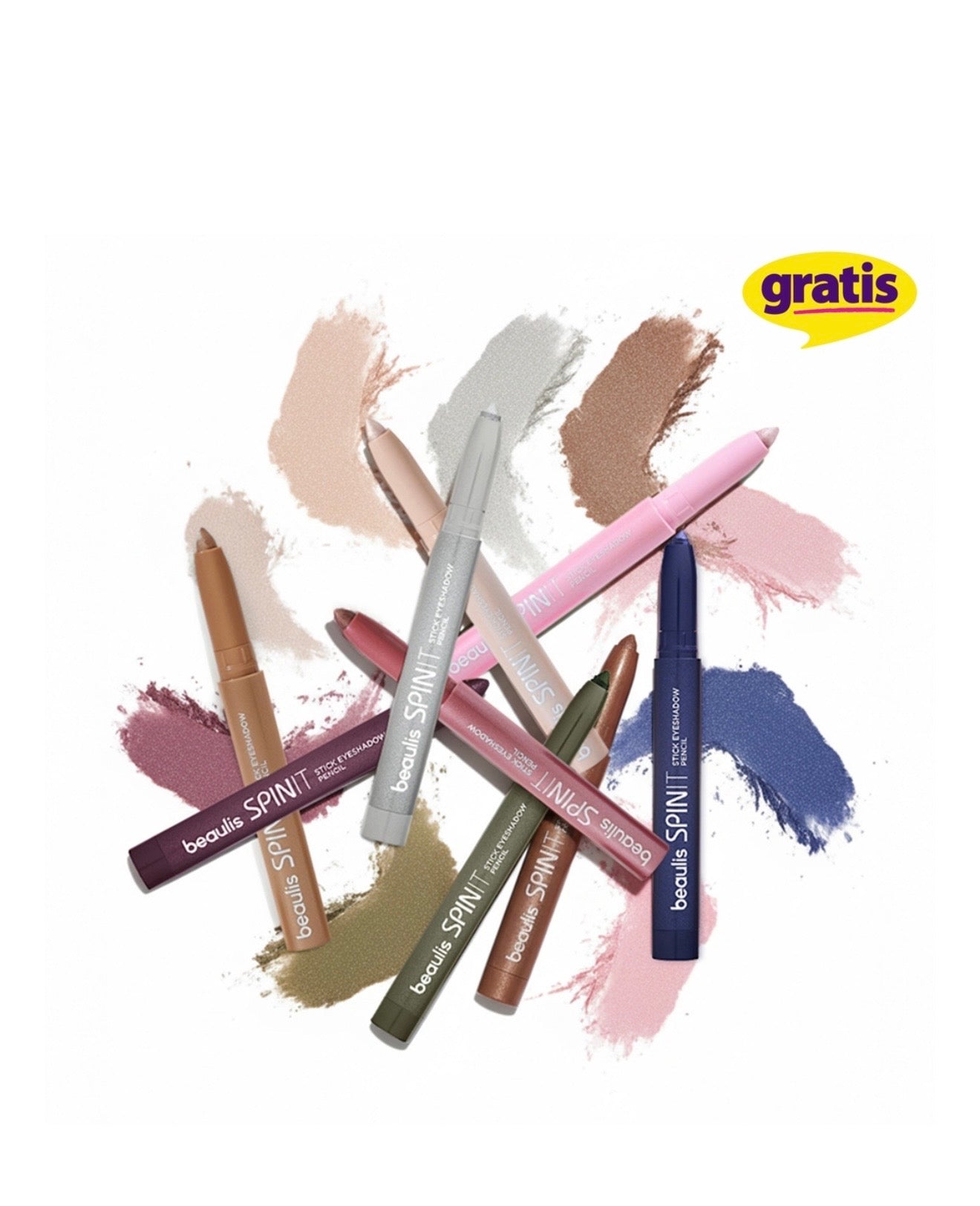 Beaulis Spin It Eyeshadow Stick 404 Metallic Gray