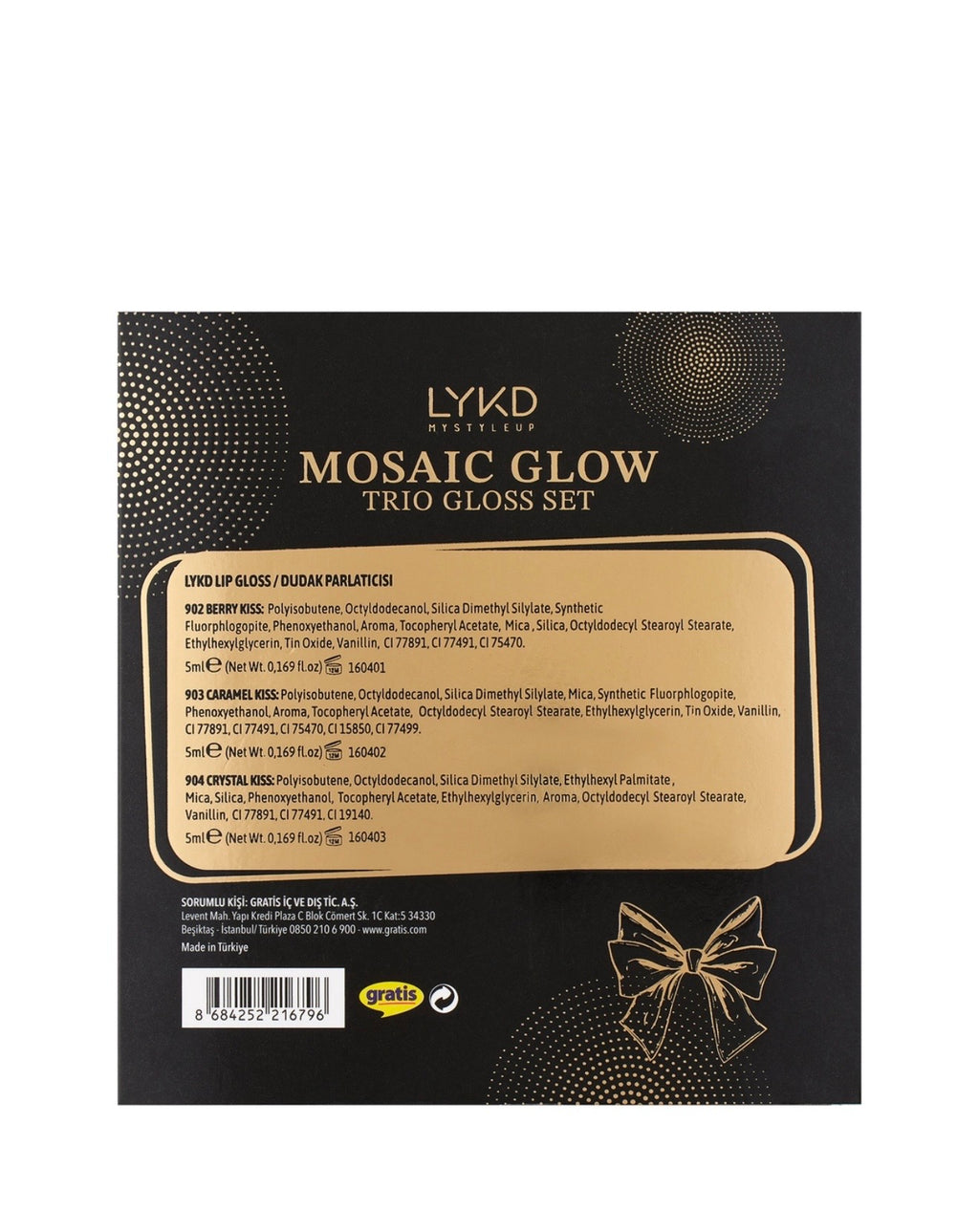 LYKD Mosaic Glow Trio Lipgloss Set