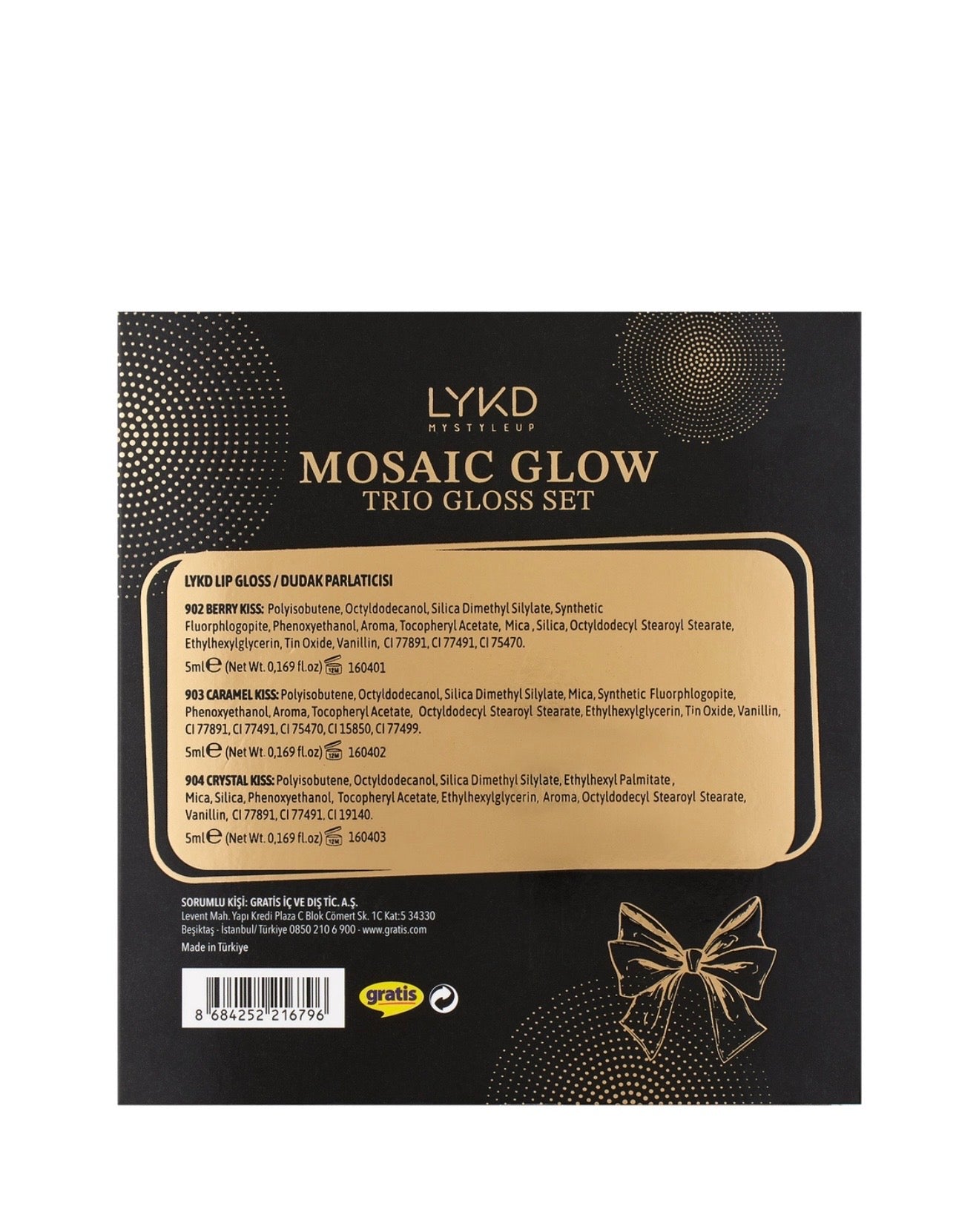 LYKD Mosaic Glow Trio Lipgloss Set