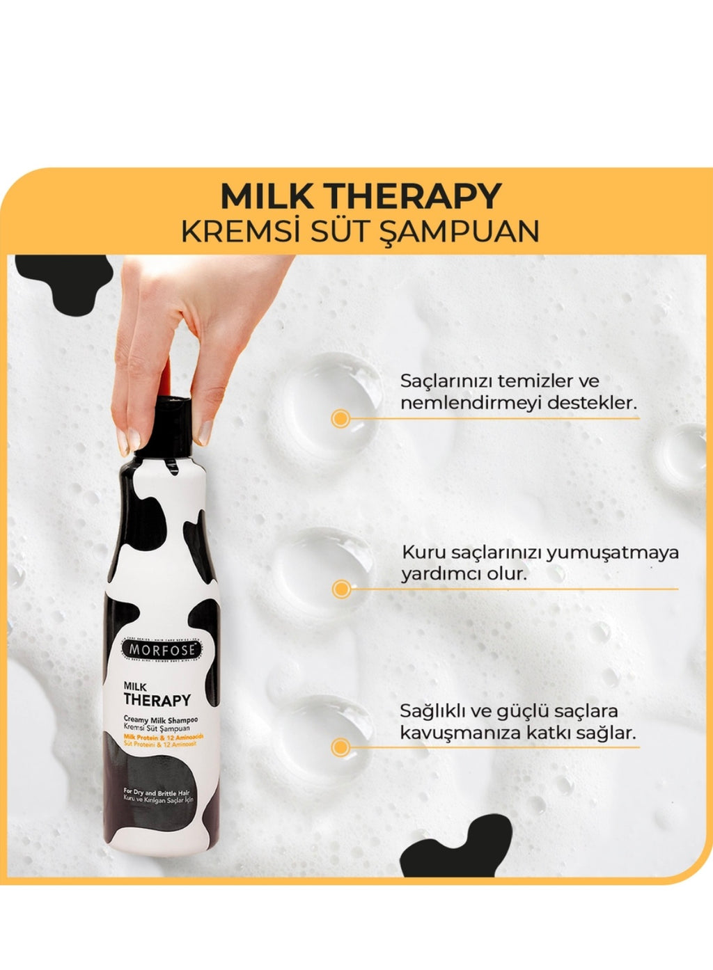 Morfose Milk Therapy Shampoo 500 ml