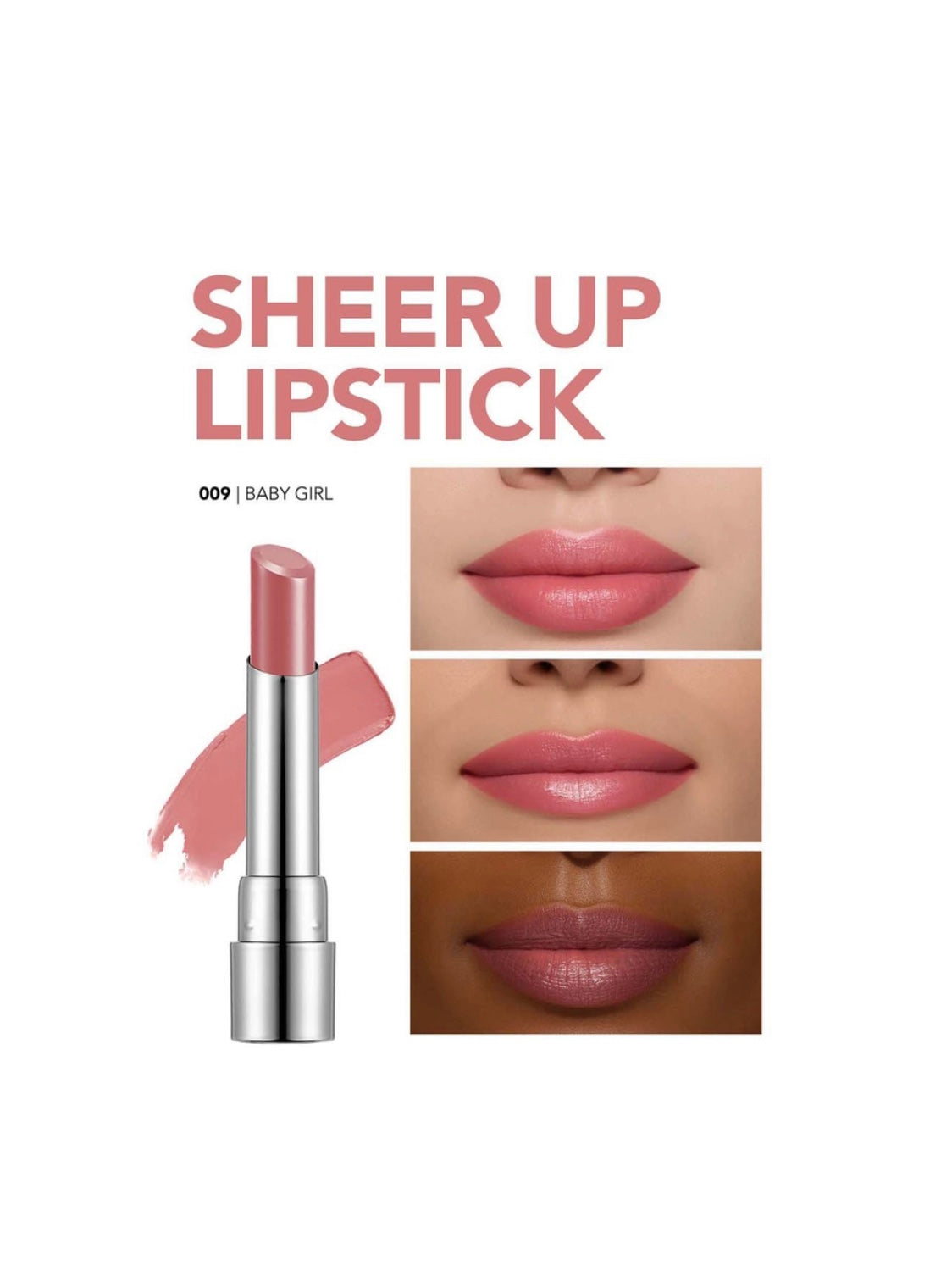 Flormar Sheer up lipstick 009 Baby Girl