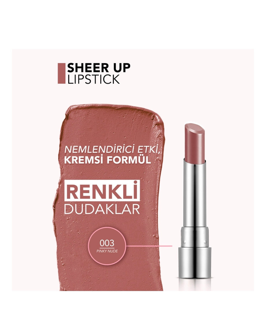 Flormar Sheer Up 003 Pinky Nude