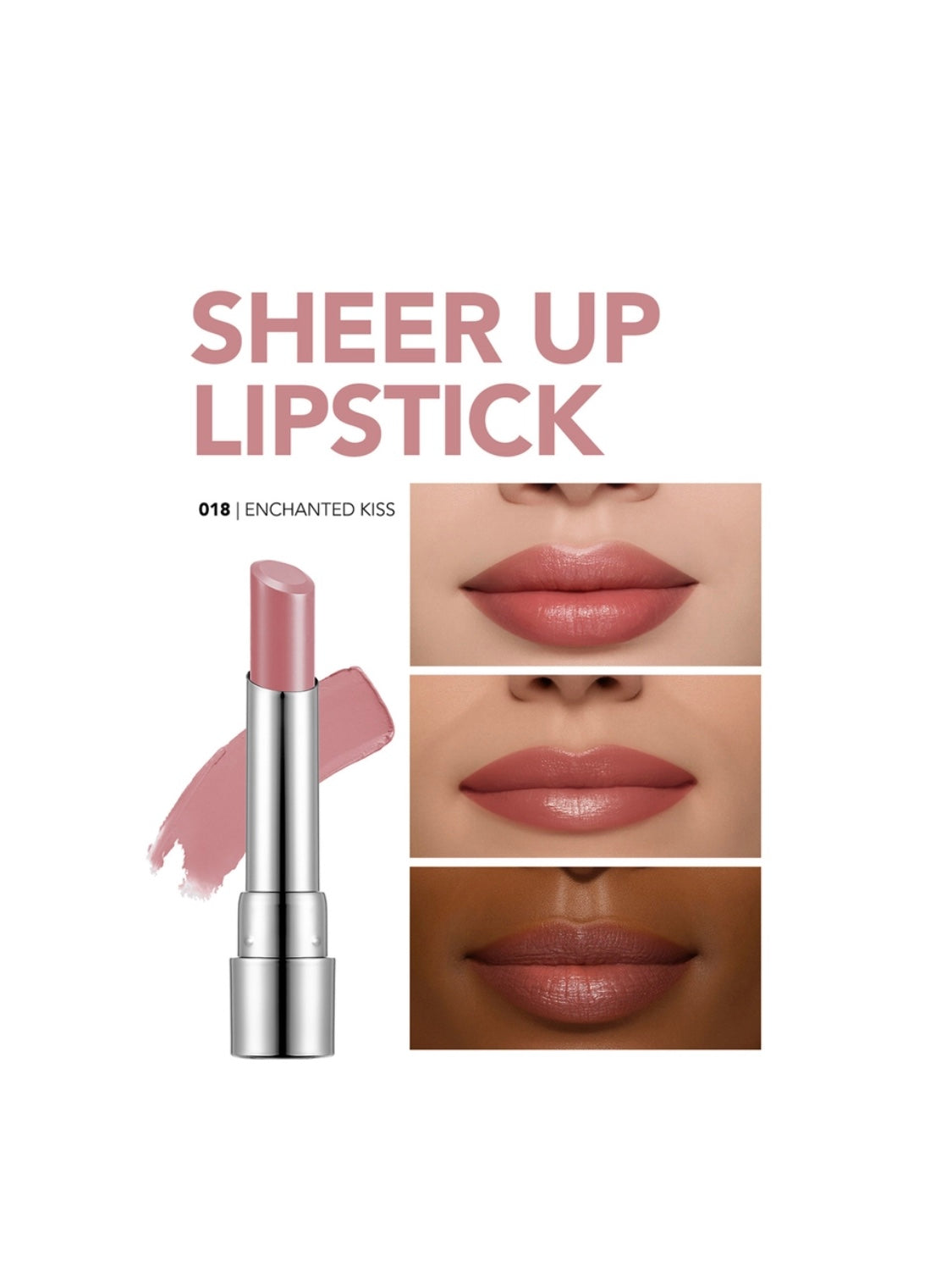 Flormar Sheer up lipstick 018 Enchanted Kiss