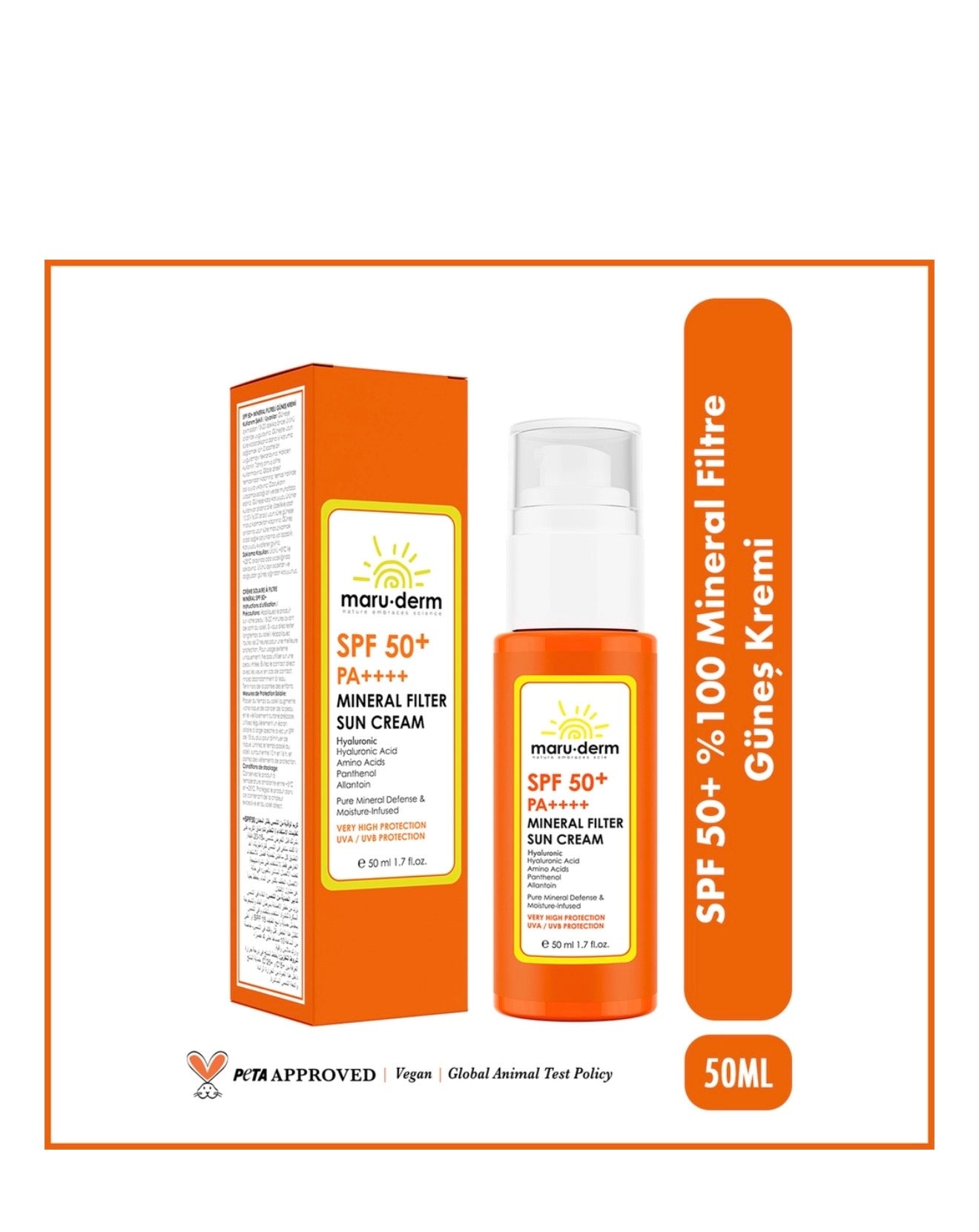 Maruderm SPF 50+ Mineral Filter Sun Cream