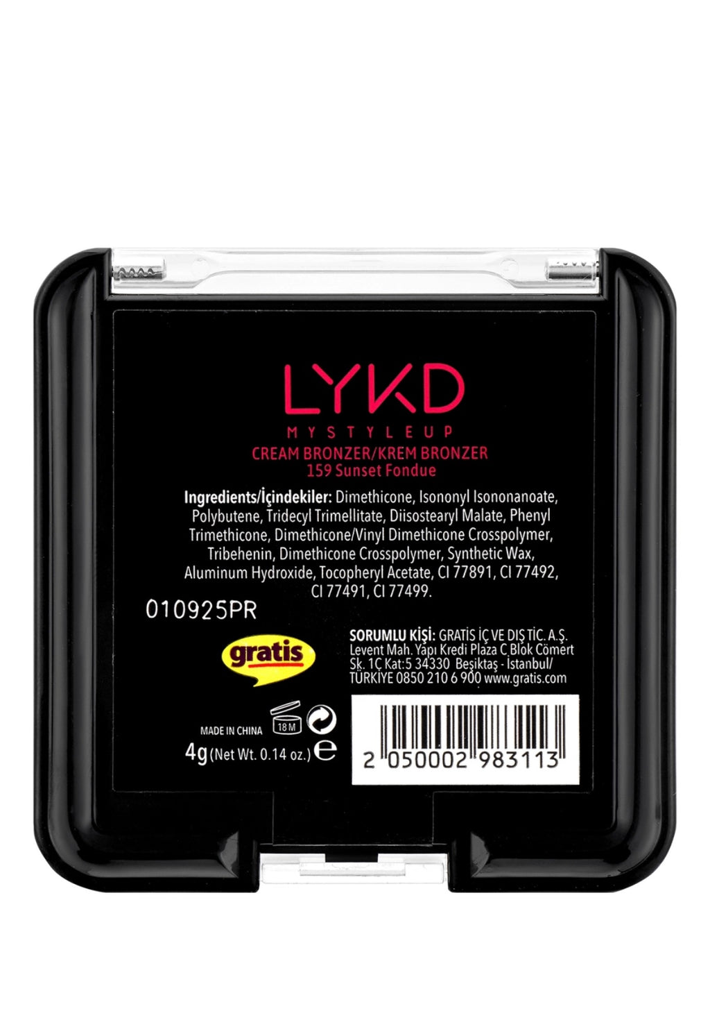 LYKD Cream Bronzer 159 Sunset Fondue