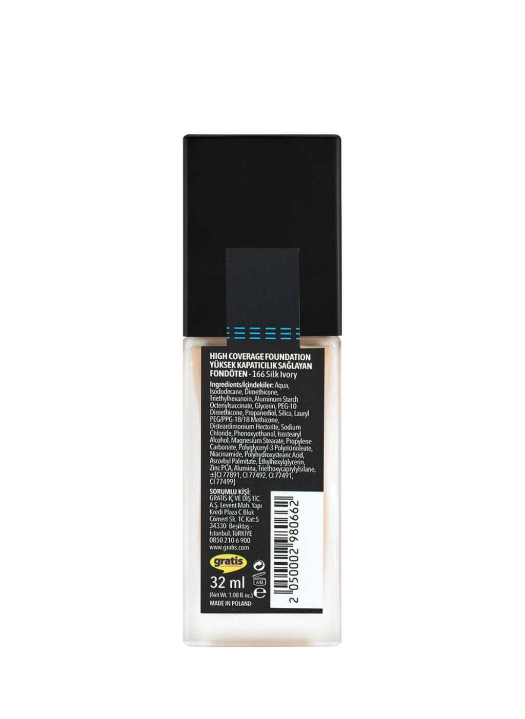 LYKD MY COVER Foundation 166 Silky Ivory