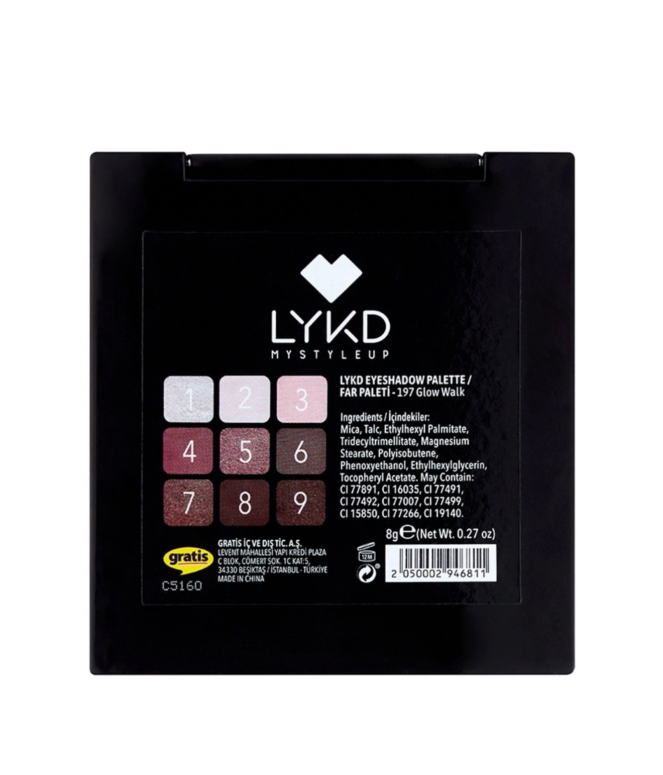 LYKD Eyeshadow Palette 197 Glow Walk