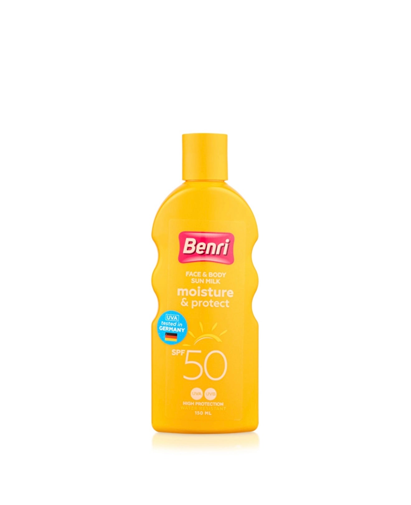 Benri Face & Body Sun Milk Moisture & Protect SPF 50+  150 ml